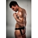 Мужские трусики под латекс Passion 008 THONG black XXL/XXXL