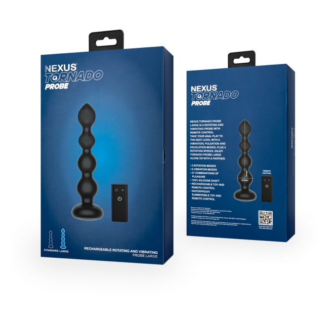 Анальный вибратор Nexus Tornado Probe Edition Large