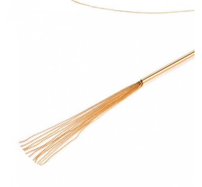 Цепочка плеть на шею Bijoux Indiscrets MAGNIFIQUE Necklace Whip - Gold, украшение для тела