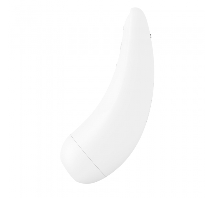 Вакуумный клиторальный стимулятор Satisfyer Curvy 2+ White с управлением через интернет