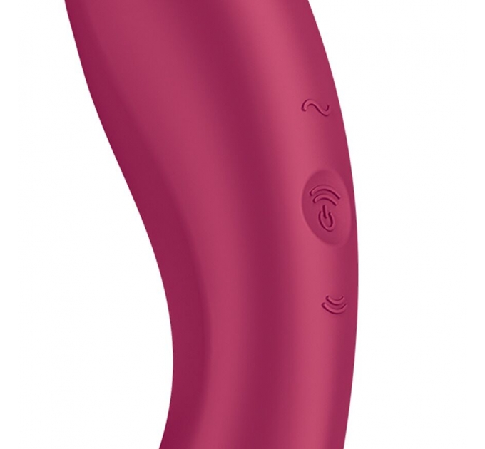 Вакуумный стимулятор с вибрацией Satisfyer Curvy Trinity 1 Red