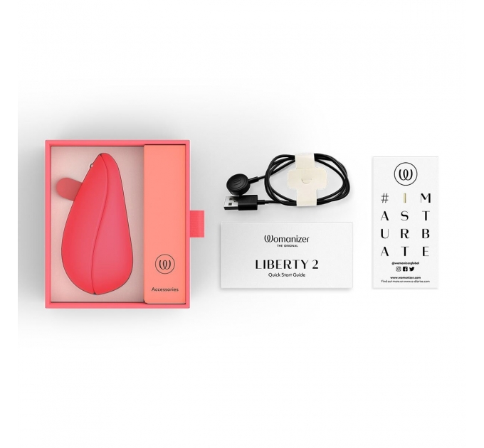 Вакуумный клиторальный стимулятор Womanizer Liberty 2 Vibrant Rose