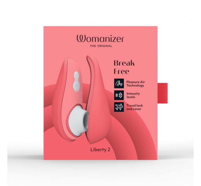 Вакуумный клиторальный стимулятор Womanizer Liberty 2 Vibrant Rose