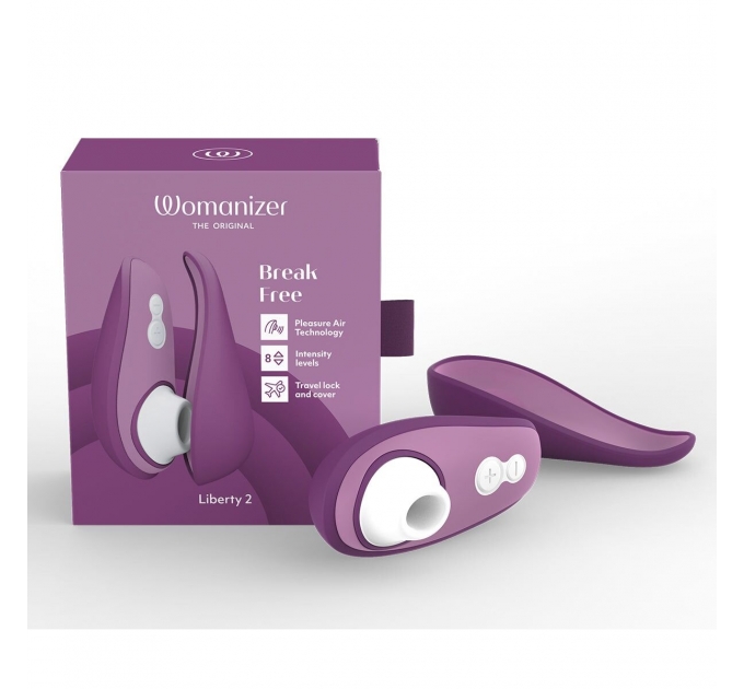 Вакуумный клиторальный стимулятор Womanizer Liberty 2 Purple