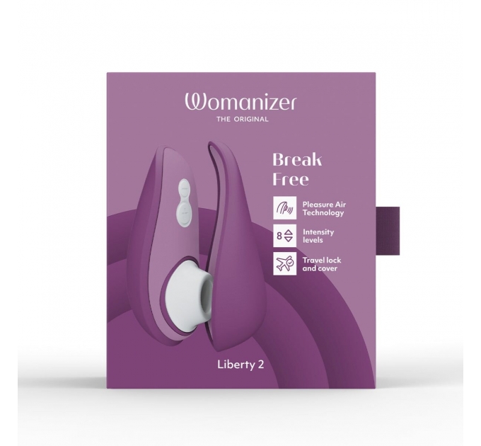 Вакуумный клиторальный стимулятор Womanizer Liberty 2 Purple