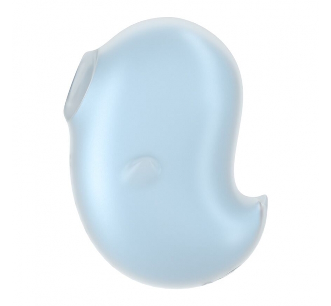 Вакуумный клиторальный стимулятор с вибрацией Satisfyer Cutie Ghost Blue