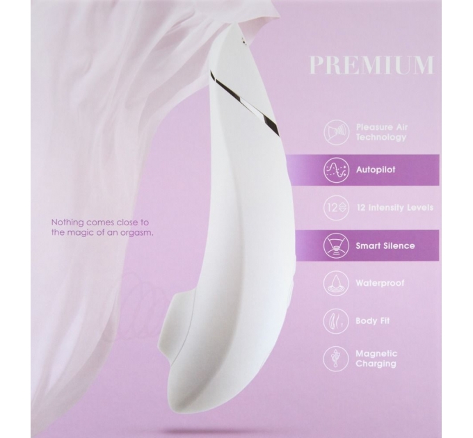 Вакуумный клиторальный стимулятор Womanizer Premium White