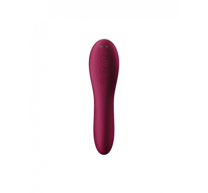 Вакуумный клиторальный стимулятор Satisfyer Dual Crush Wine Red