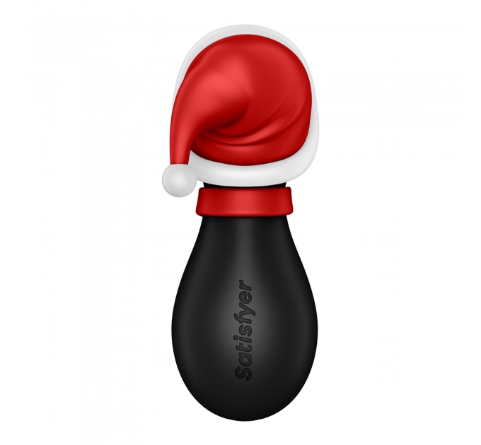 Вакуумный клиторальный стимулятор Satisfyer Penguin Holiday Edition, в шапочке и шарфе