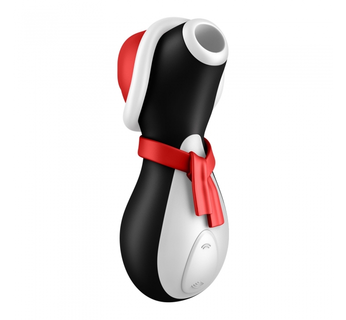 Вакуумный клиторальный стимулятор Satisfyer Penguin Holiday Edition, в шапочке и шарфе