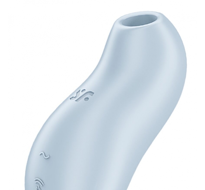 Вакуумный клиторальный стимулятор с вибрацией Satisfyer Pocket Pro 1 Blue