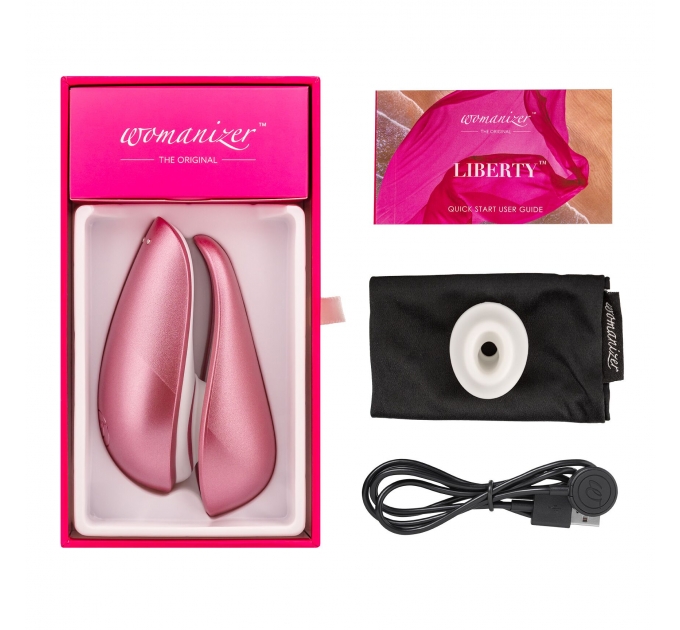 Вакуумный клиторальный стимулятор Womanizer Liberty Pink