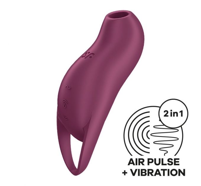 Вакуумный клиторальный стимулятор с вибрацией Satisfyer Pocket Pro 1 Purple