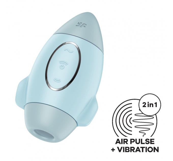 Вакуумный вибратор Satisfyer Mission Control Blue