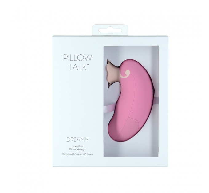 Роскошный вакуумный клиторальный стимулятор Pillow Talk - Dreamy Pink с кристаллом Swarovski