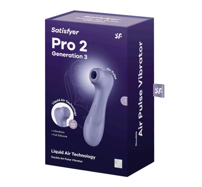 Вакуумный клиторальный стимулятор Satisfyer Pro 2 Generation 3 with Liquid Air Lilac