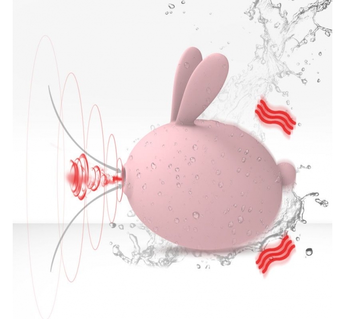 Вакуумный клиторальный стимулятор с вибрацией KisToy Miss KK Pink