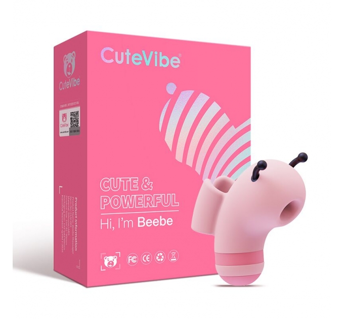 Вакуумный вибратор CuteVibe Beebe Pink