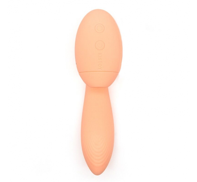 Вакуумный вибратор Kistoy Tina Mini Orange, вагинально-клиторальный