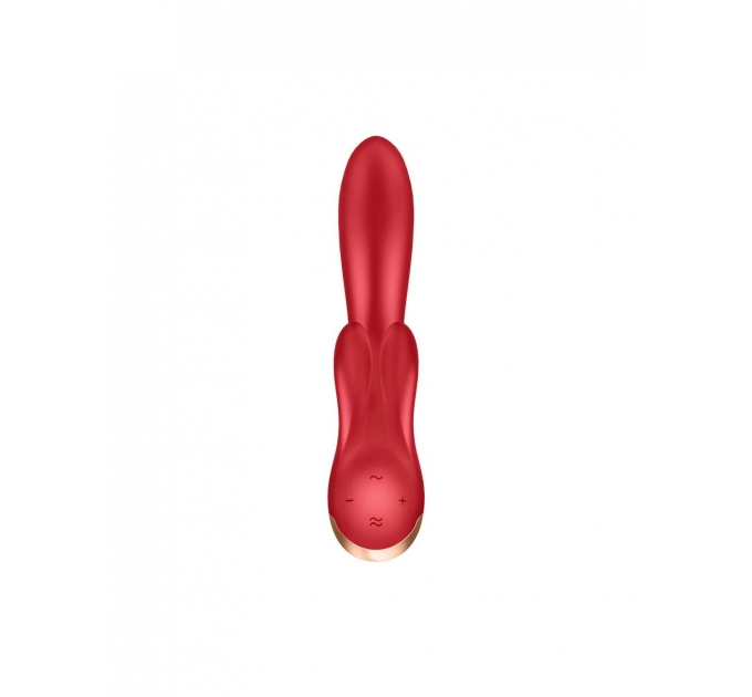 Вибратор кролик Satisfyer Double Flex Red