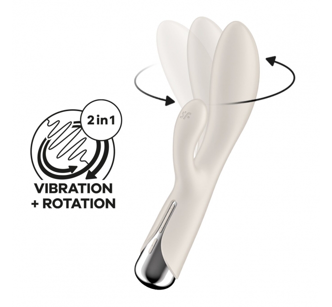 Вибратор-кролик Satisfyer Spinning Rabbit 1 Beige