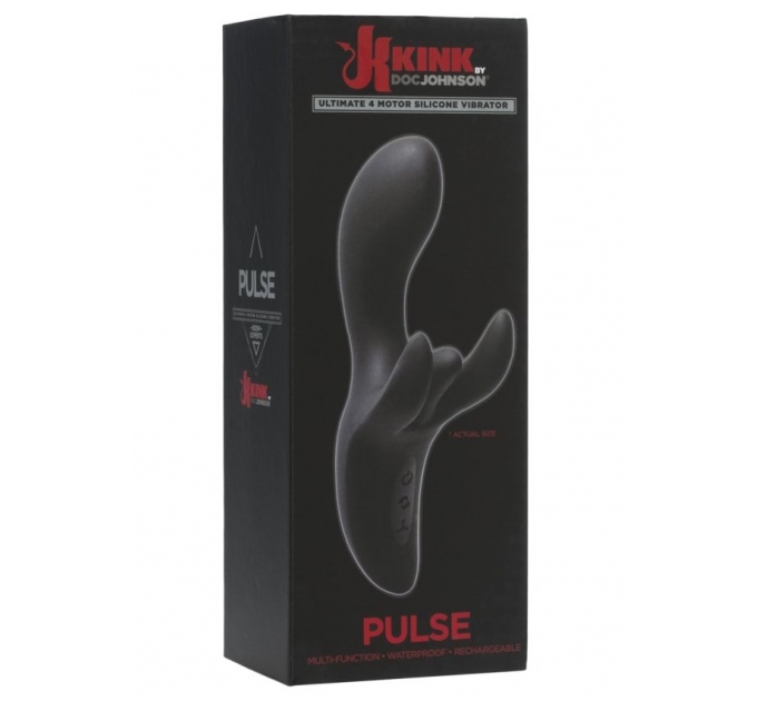 Вибратор-кролик Doc Johnson Kink - Pulse - Ultimate 4 Motor Silicone Vibrator