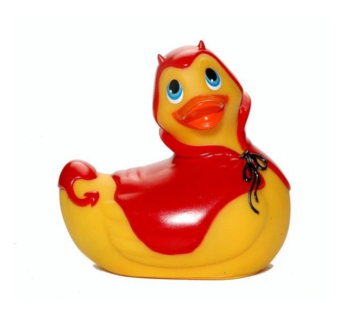 Вибромассажер уточка I Rub My Duckie - Red Devil (BIG)