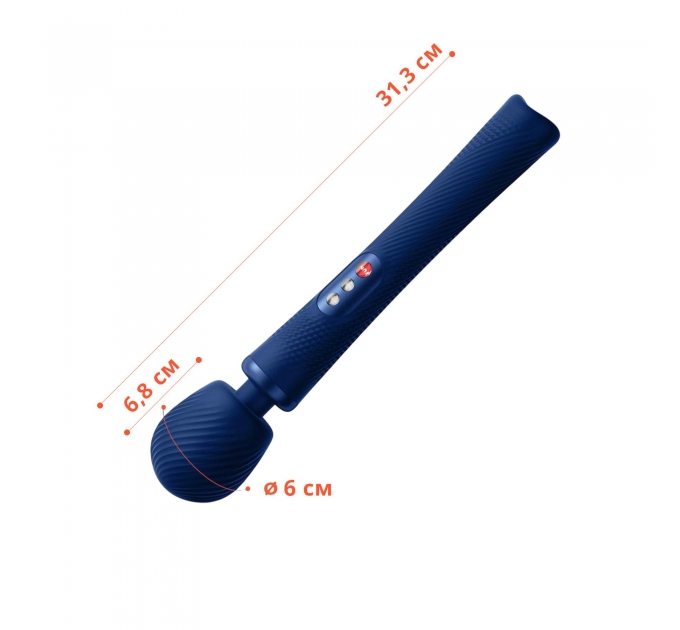 Вибромассажер Fun Factory VIM Vibrating Wand midnight blue, супермощный и легкий, до 6 часов работы