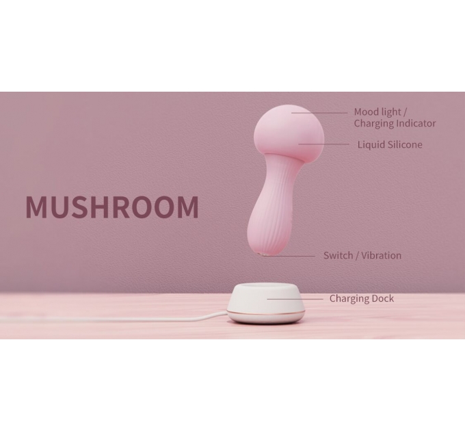 Вибромассажер Otouch MUSHROOM Pink