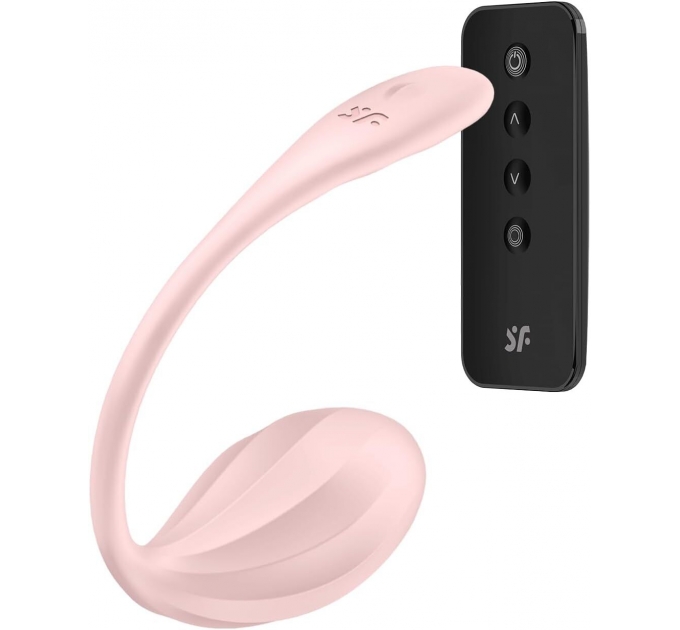 Виброяйцо Satisfyer Ribbed Petal Connect App Rose