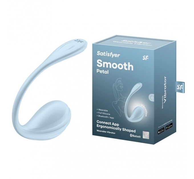 Виброяйцо Satisfyer Smooth Petal Connect App Mint