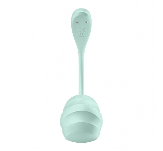 Виброяйцо Satisfyer Smooth Petal Connect App Light Blue