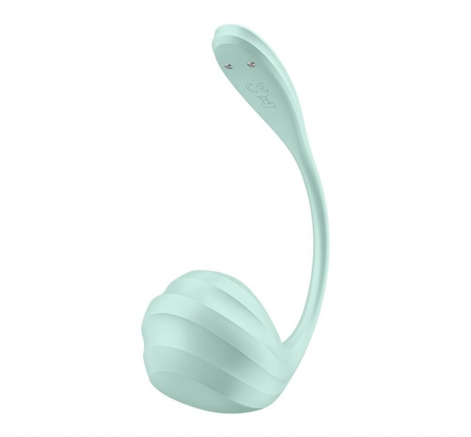 Виброяйцо Satisfyer Smooth Petal Connect App Light Blue