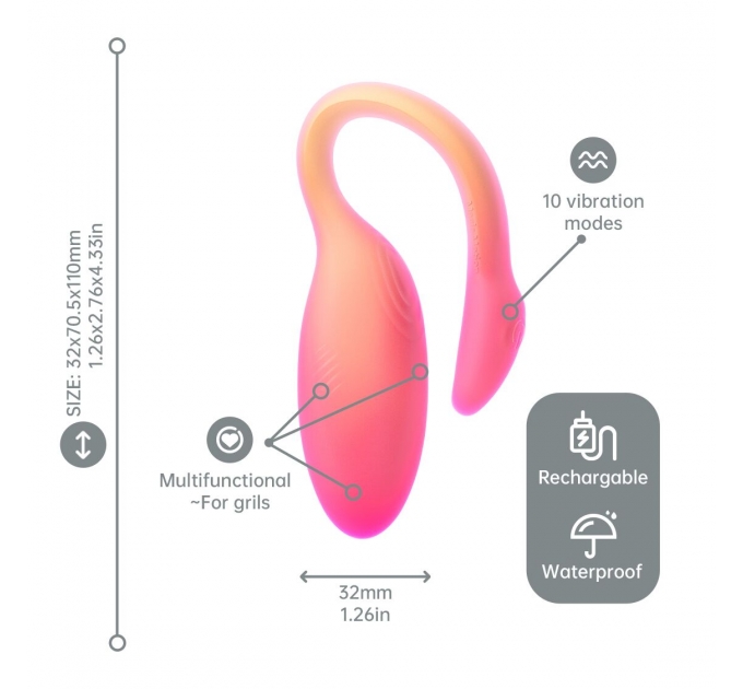 Смарт-виброяйцо Magic Motion Flamingo Max Orange