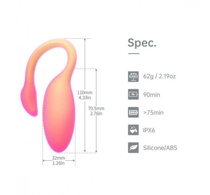 Смарт-виброяйцо Magic Motion Flamingo Max Orange