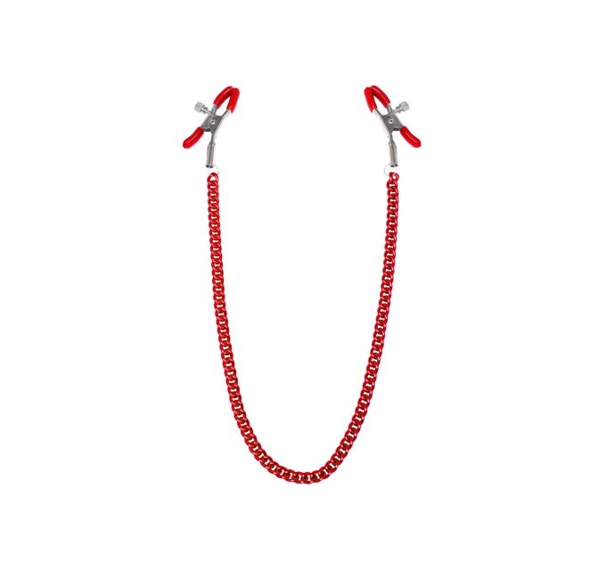 Зажимы для сосков с цепочкой Feral Feelings - Nipple clamps Classic, красный